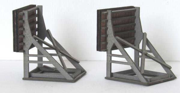 Laffont T12401 - Spur TT 2 Stück Spezial-Prellbock für verschobene Ladungen