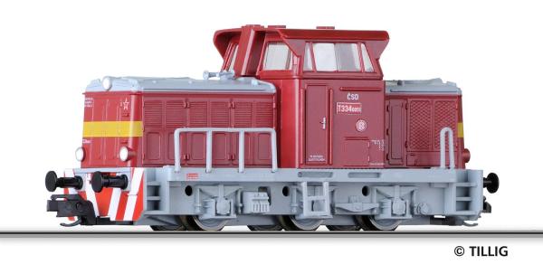 Tillig 502588 - Spur TT Diesellokomotive T334-051 der CSD, Ep.IV (ex. 04614)