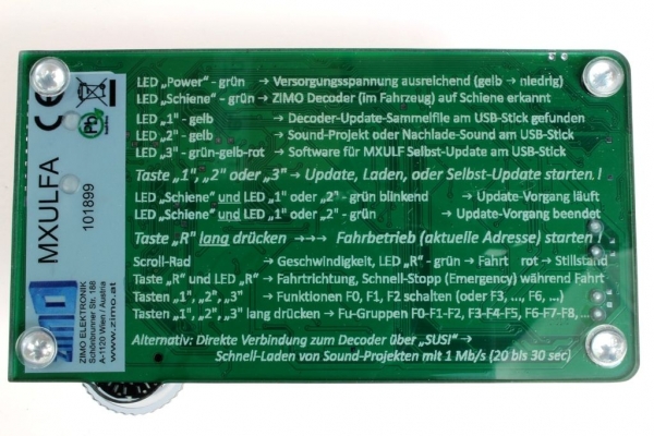 ZIMO MXULFA - Decoder Update-Gerät
