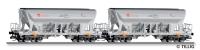 Tillig 01074 - Spur TT Set Selbstentladewagen Faccns, HVLE-Holcim