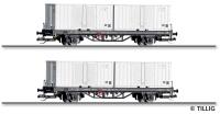 Tillig 01109 - Spur TT Güterwagenset der Deutschen Post,  Lgklps mit Beladung, Ep. IV