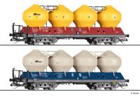 Tillig 01117 Spur TT - 2er Set Staubsilowagen Uacs 451.1, AB Vagon Trans s.r.o., Ep.V