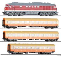 Tillig 01502 - Spur TT Analoges Einsteiger Startset mit BR 132 und Städteexpress der DR