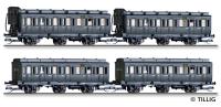 Tillig 01815 - 4er Set Abteilwagen, DRG, Ep.II