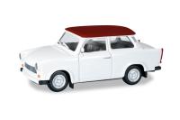 Herpa 020763-007 - Spur HO Trabant 601 Limousine, weiß/rot