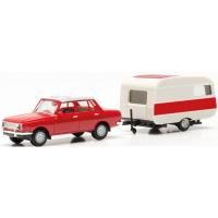 Herpa 028585 - Wartburg 353 '82 Limousine mit Qek-Junior