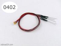 Railroad24 5443 - 5x LED 0402 mit Microlitze weiß