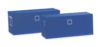 Herpa 053600-003 - Zubehör Baucontainer, enzianblau (2 Stück)