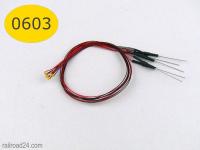 Railroad24 6780 - 5x LED 0603 mit Microlitze gelb