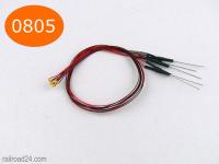 Railroad24 4665 - 5x LED SMD 0805 orange mit Litze