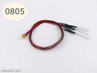 Railroad24 4632 - 5 x LED SMD 0805 warmweiß mit Microlitze