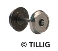 Tillig 08818 - Spur TT Metallradsatz Ø 7,5 mm  8 Stück pro Beutel