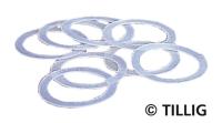 Tillig 08883 - Spur TT Haftreifen 14 mm, 8 Stück