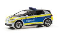 Herpa 097352 - Spur HO Volkswagen (VW) ID. 3 "Polizei Hamburg"