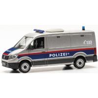 Herpa 097406 - VW Crafter Kasten Flachdach "Polizei Österreich, Gefangenentransport" Österreich