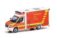 Herpa 097987 - Spur HO Mercedes-Benz Sprinter '18 Rettungswagen  Feuerwehr Wuppertal