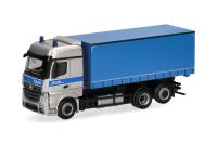 Herpa 098427 - Spur HO MB Actros Streamspace Wechsellader-LKW "Bereitschaftspolizei Mecklenburg"