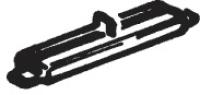 Roco 42611 HO Kunstoff-Isolierschienenverbinder Roco Line Für ROCO LINE 2,1 mm Gleise. 24 Stück / Packung