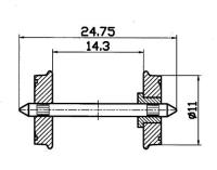 Roco 40264 H0 RP-25-Radsatz