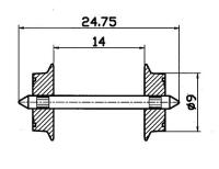 Roco 40195 H0-Wechselstromradsatz  AC