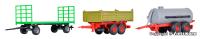 Kibri 10908 - Spur H0 Landwirtschaftliche Anhänger, 3 Stück
