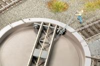 Auhagen 11480 - Spur HO Drehscheibe 95/111 mm für 3-Leiter-System, AC