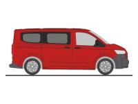Rietze 11714 - Spur HO Volkswagen Transporter T7 Bus KR FD intensive red