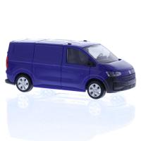 Rietze 11724 - Spur HO Volkswagen e-Transporter T7 Kasten KR FD dark indigo blue