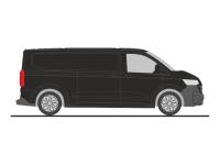 Rietze 11730 - Spur HO Volkswagen e-Transporter T7 Kasten LR FD mid night black metallic