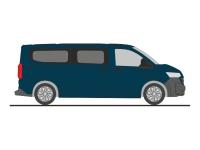 Rietze 11732 - Spur HO Volkswagen e-Transporter T7 Bus LR FD dark indigo blue