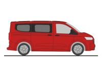 Rietze 11736 - Spur HO Volkswagen T7 Caravelle intensive red