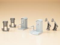 Auhagen 12242 -  Spur HO/TT Streckentelefone, Spannwerke