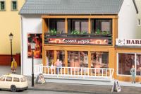 Auhagen 12356 - Spur HO+TT Geschäftshaus mit Döner und Barbershop