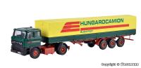 Kibri 14699 - Spur H0 RABA 2-Achs Zugmaschine mit HUNGAROCAMION Planenauflieger