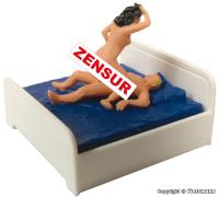 Viessmann 1504 - Spur HO Sexy Liebespaar im Bett, bewegt