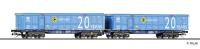 Tillig 15083 - Spur TT Doppeltragwagen InnoWaggon beladen mit zwei ScrapTainer, der VTG