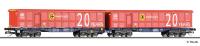 Tillig 15084 - Spur TT Doppeltragwagen InnoWaggon beladen mit zwei ScrapTainer der VTG