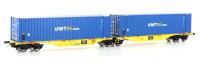 Mehano 28402 - Spur HO Containerwagen Sggmrss’90 Clip, Ep.VI, UNIT45