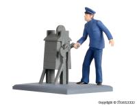 Viessmann 1550 - Spur HO Schrankenwärter, bewegt