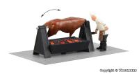 Viessmann 1552- Spur HO Grill mit drehendem Ochsen und leuchtender Glut, bewegt
