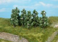 Heki 1172 - 6 Birnbäume grün-weiß 6 cm