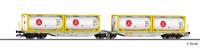 Tillig 18074 - Spur TT Containertragwagen Sggmrss 747 mit vier Tankcontainern, DBAG
