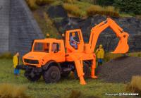 Kibri 18480 - Spur HO UNIMOG mit Aufbaubagger