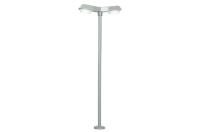 Viessmann 6097 - Spur HO Straßenleuchte modern doppelt, LED weiß Höhe: 100 mm