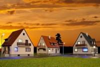 Kibri 38995 - Spur HO Startset Siedlungshäuser mit Innenbeleuchtung