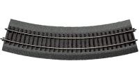 Roco 42523 HO Roco Line H0 Bogen R9 mit Bettung | r=826,4mm/15° 6 Stück