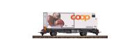 Bemo 2269110 - Spur HOm RhB Lb-v 7860 Tragwagen mit Coop-Container "Champignons"