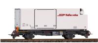 Bemo 2269161 - Spur HOm hB Lb-v 7864 Tragwagen mit Kühlcontainer Y 11601