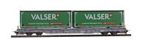 Bemo 2291174 - Spur HOm RhB R-w 8384 Tragwagen mit Wechselpritsche "Valser"