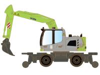 Minis/Lemke LC4269  - Spur N Zweiwege-Bagger Liebherr A922 Rail - BL